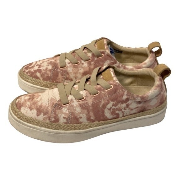 Spenco Malibu 21 Sneaker Canvas Orthotic shoe pink Tie-Dye Slip On size 8.5 - Picture 4 of 15